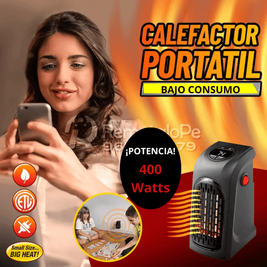 Calefactor Eléctrico Portátil 400W