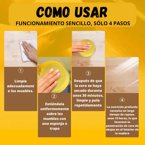 BEEWAX: RESTAURADOR NATURAL DE MADERA