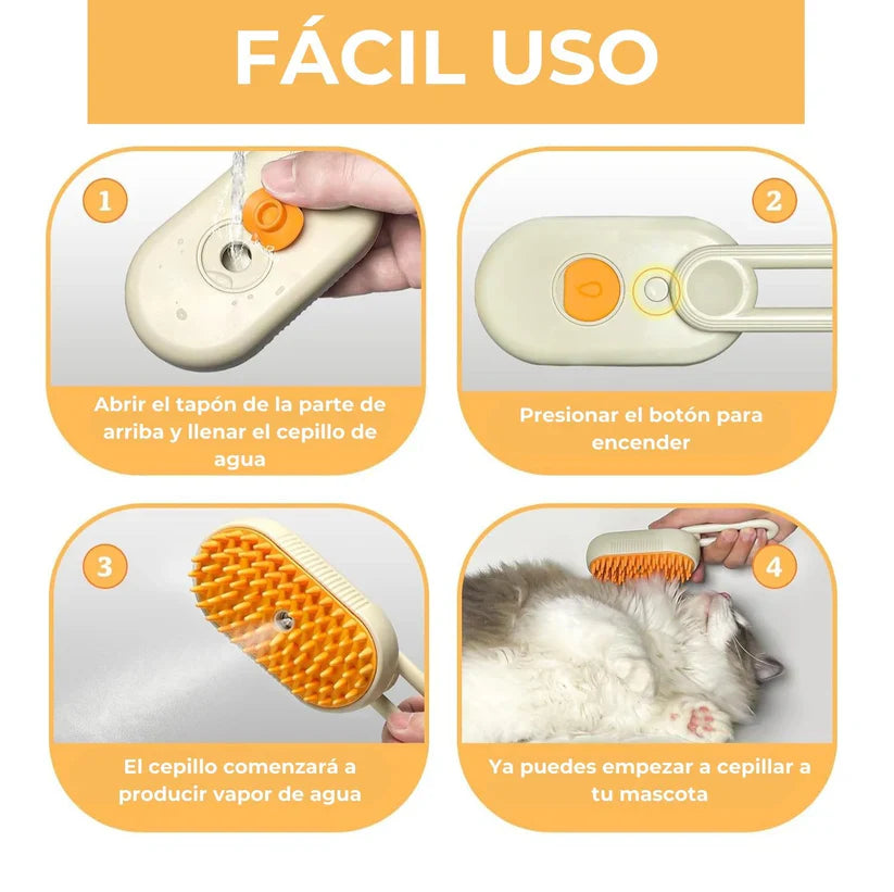 ¡Mantén a tu Mascota Feliz y Saludable con el Cepillo 3 en 1 PetSmooth!